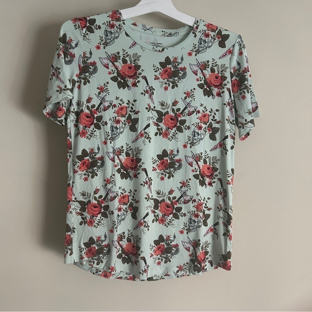 Women’s MeUndies x Liquid death Top - Floral Skull